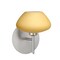 Besa Lighting Peri Mini Sconce, Vanilla Matte, Satin Nickel Finish, 1x40W Halogen 1SW-5410VM-SN - alternate 1